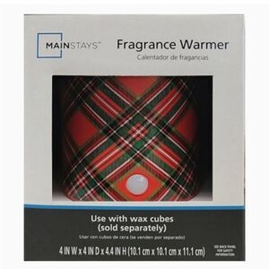 Mainstays Red and Green Plaid Fragrance Warmer